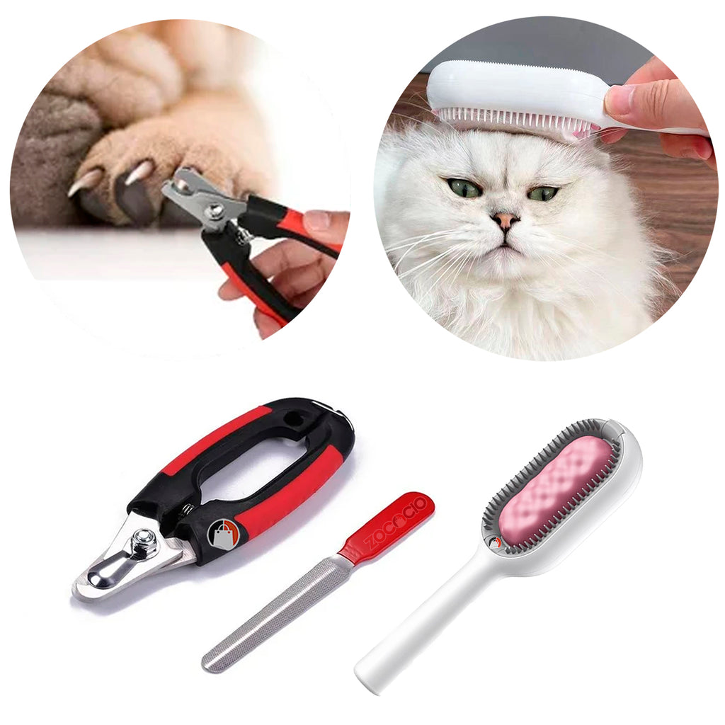 🐈Kit Para Mascotas Corta uñas, Lima y Cepillo🐕🐶