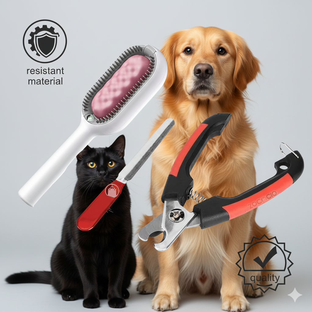 🐈Kit Para Mascotas Corta uñas, Lima y Cepillo🐕🐶